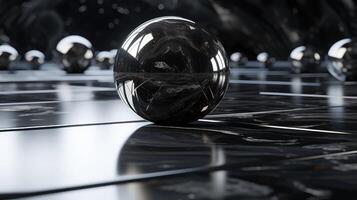 shiny reflective black background photo