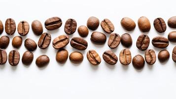 bean coffee beans on white background photo