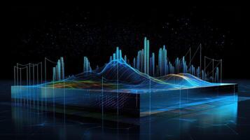 holovisualization technology data background photo