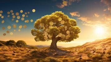 investment bitcoin tree photo