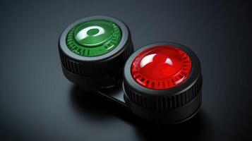 green on and off slider buttons red and green switch photo