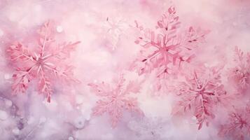gradient pink snowflake background photo