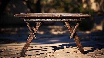 rustic table folding photo