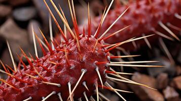 patterns red rock cactus photo