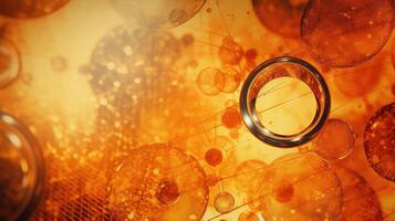 slide abstract science orange background photo