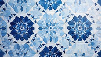 geometric pattern blue background photo