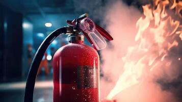 safety fire extinguisher foam photo