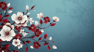 intricate blue and maroon background photo