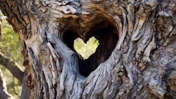 whimsical hole in tree photo