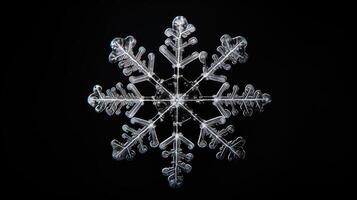 patterns snowflake on black photo