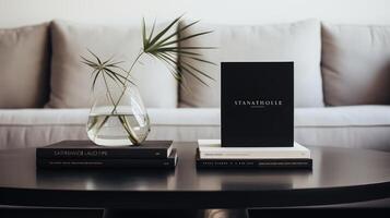 modern coffee table book photo