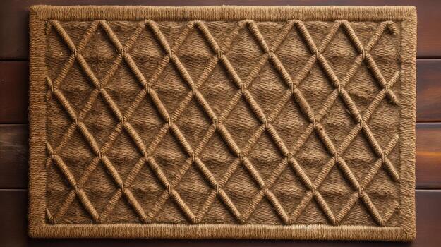 geometric door mat photo