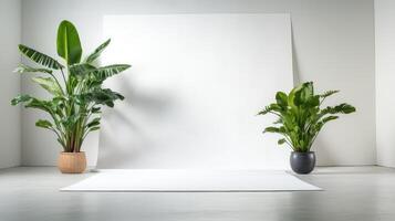 minimalist white studio backdrop photo
