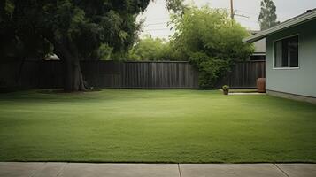 backyard house empty photo
