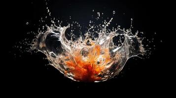burst isolated water splash photo