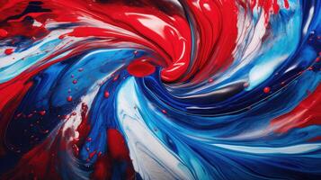 dynamic red and blue swirl photo