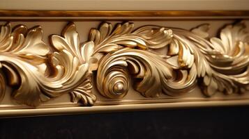 furniture gold molding photo