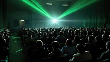 lecture green laser beam photo