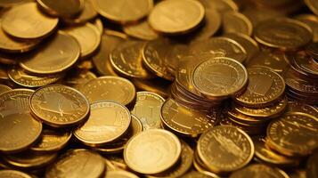 finish gold coin pattern photo