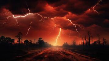 energy red thunder photo