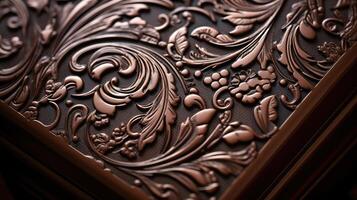 embossed empty box of chocolate photo