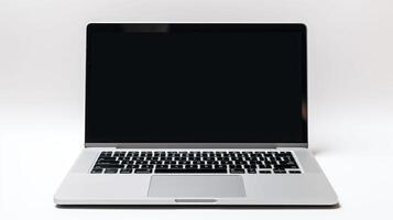 screen computer on white background photo