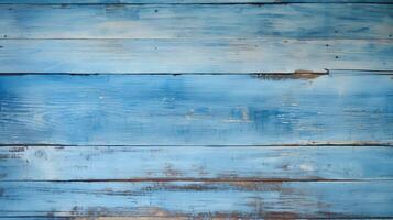 plank rustic blue background photo