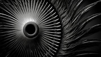 intricate black circle design photo