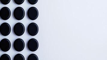 A black and white background with many black and white circles photo