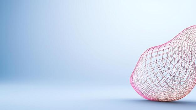 A 3d rendering of a pear shaped object photo