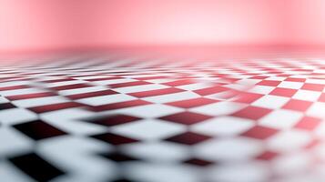 Abstract background with checkered floor photo
