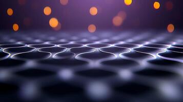 Abstract background with lights and a grid of lines photo
