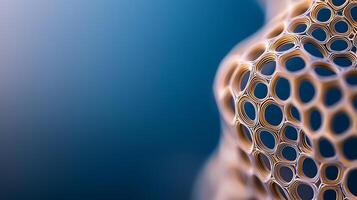 A close up of a mesh structure photo