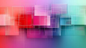 Abstract background with squares and squares photo