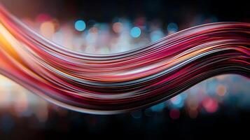 Abstract background with colorful waves photo