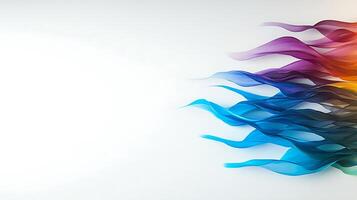 Colorful abstract background with waves photo