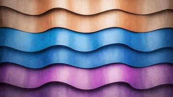 Colorful waves background with different colors photo