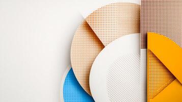A colorful abstract background with different shapes photo