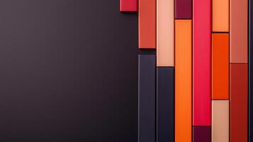 Colorful abstract background with squares and lines photo