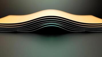 A stack of books on a black background photo