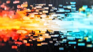 Abstract background with colorful squares photo