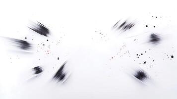 A white background with black and red splashes photo