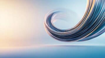 Abstract motion blur background with blue light photo