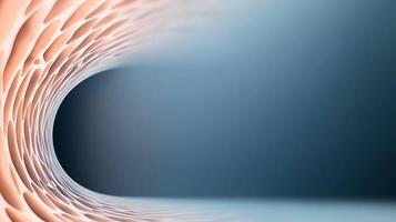A 3d image of a tunnel with a hole in it photo