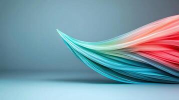 Abstract background with colorful waves photo