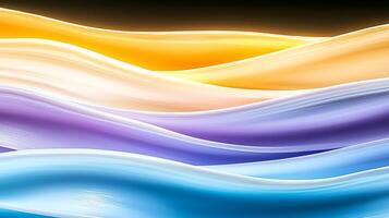 Abstract background with waves in different colors photo