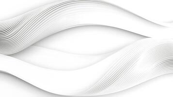 White abstract background with wavy lines photo
