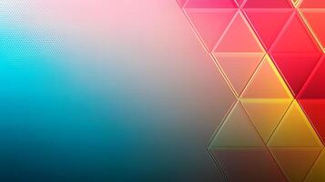 Abstract background with colorful triangles photo