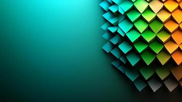 Abstract background with colorful triangles photo