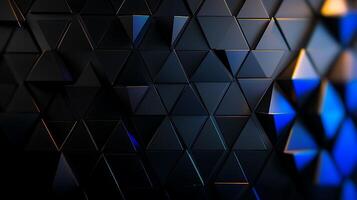3d abstract background with triangles photo